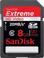 Sandisk 8GB Extreme SDHC (SDSDX-008G-X46)